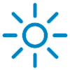 Radiating light icon