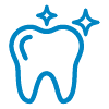 Sparkling tooth icon